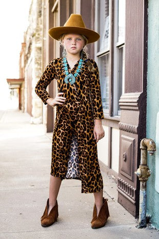 Kids Amber Leopard Jumpsuit